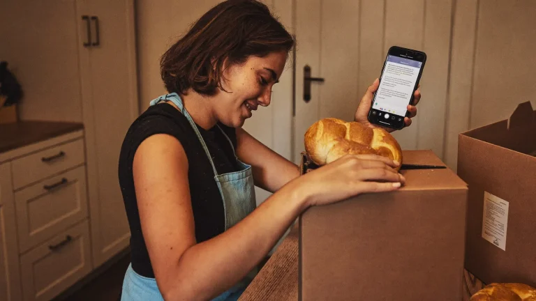 South African home baker packing orders for delivery - a side hustle started with a domain
